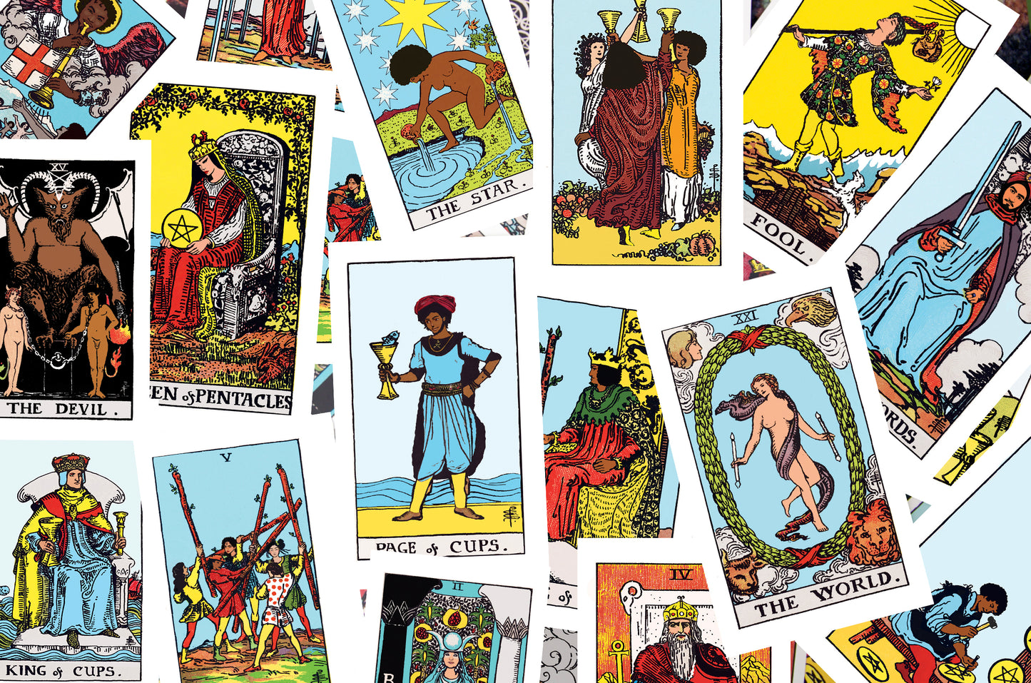 Mahogany Tarot WORLD Deck Size 2.75”x4.75”