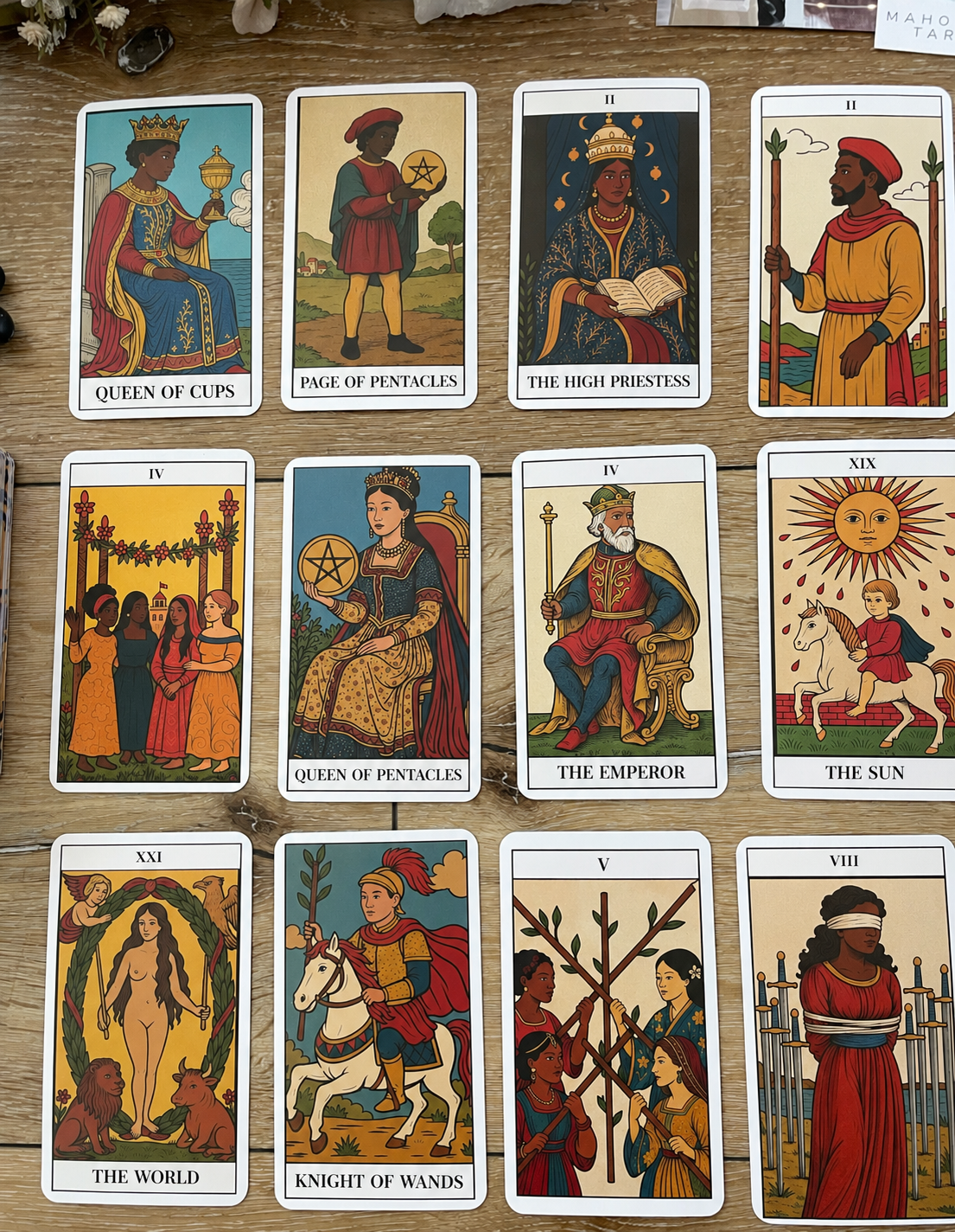 PREORDER- World Mahogany Tarot de Marseille - Diverse Tarot De Marseille