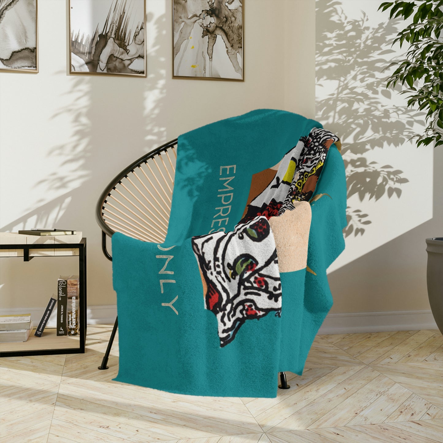 The Empress Velveteen Minky Blanket | African American Tarot