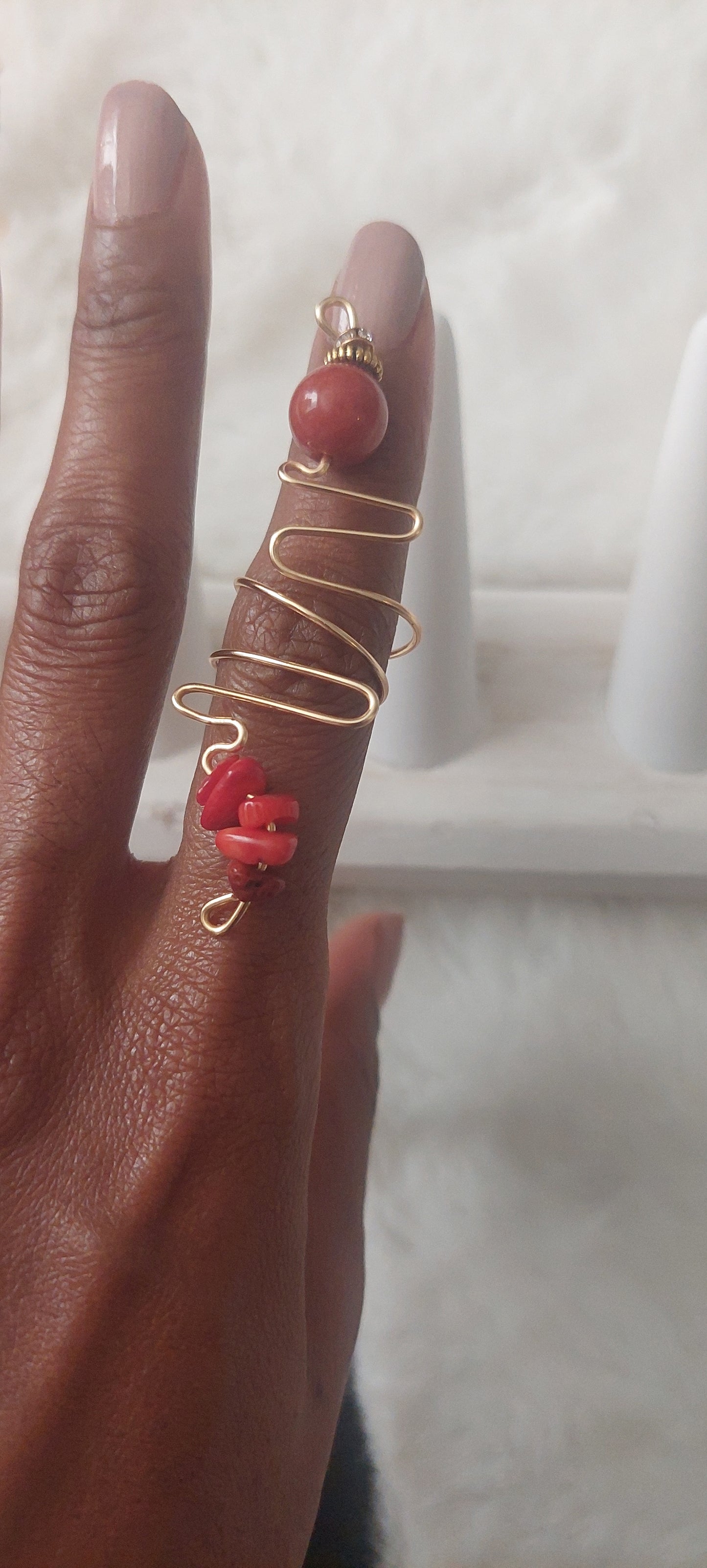 Mina Wired Crystal Ring