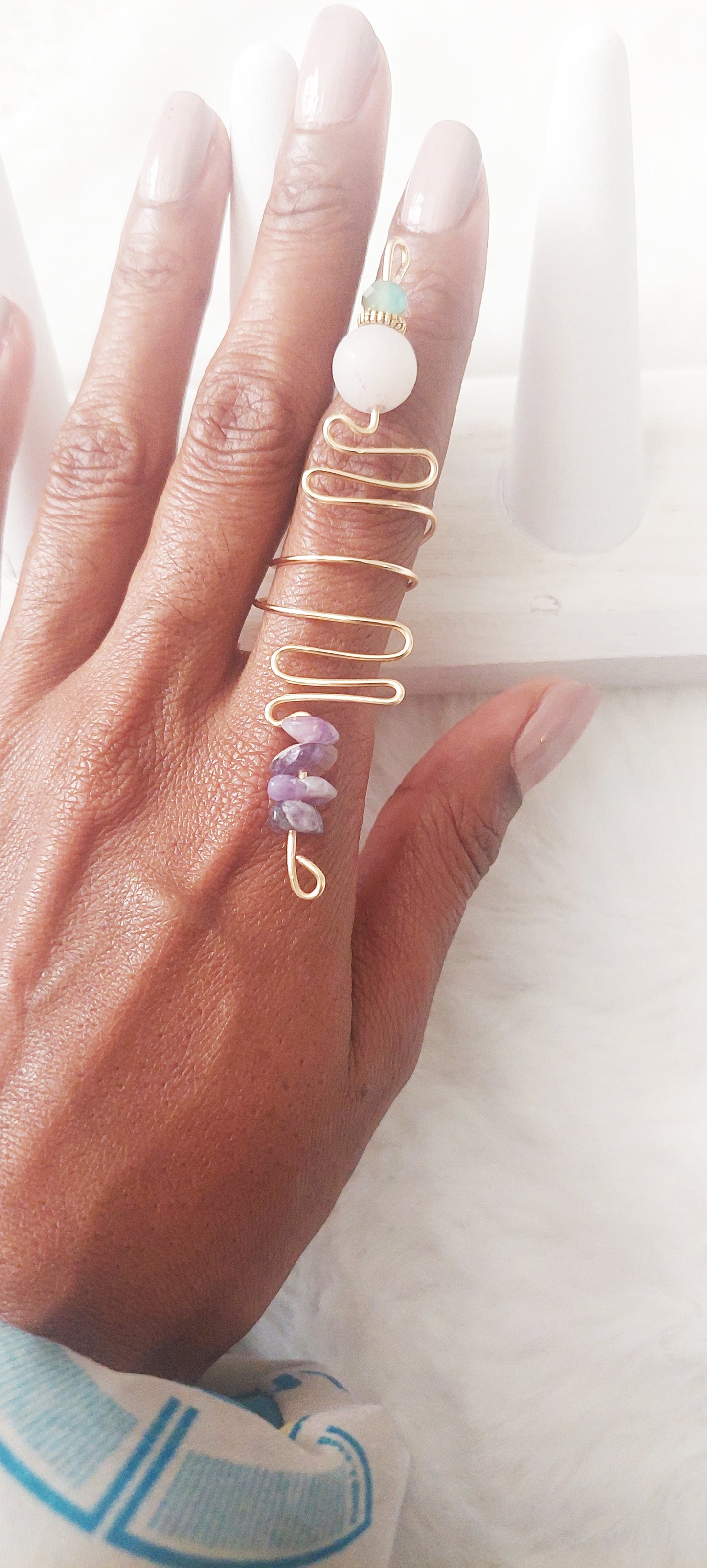 Tiye Wired Crystal Ring