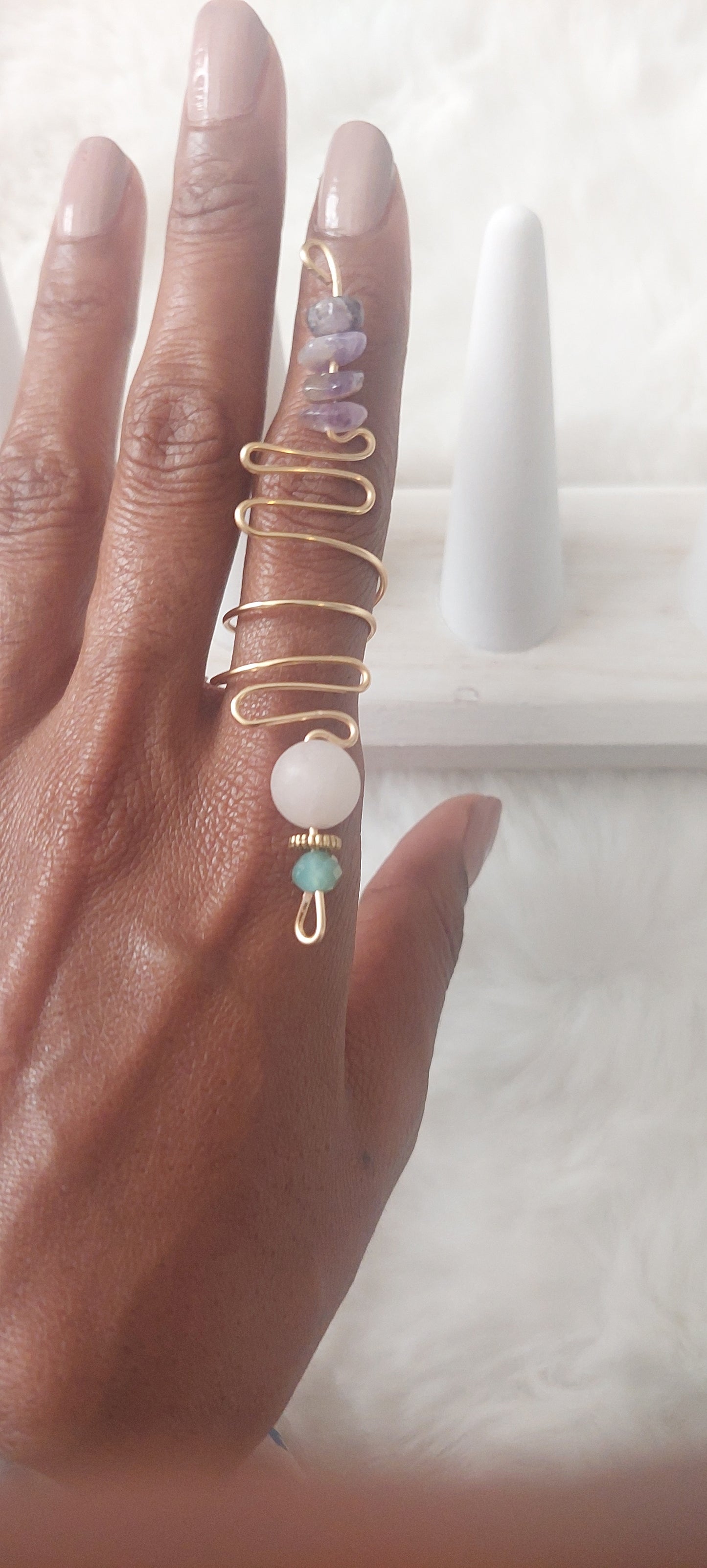 Tiye Wired Crystal Ring