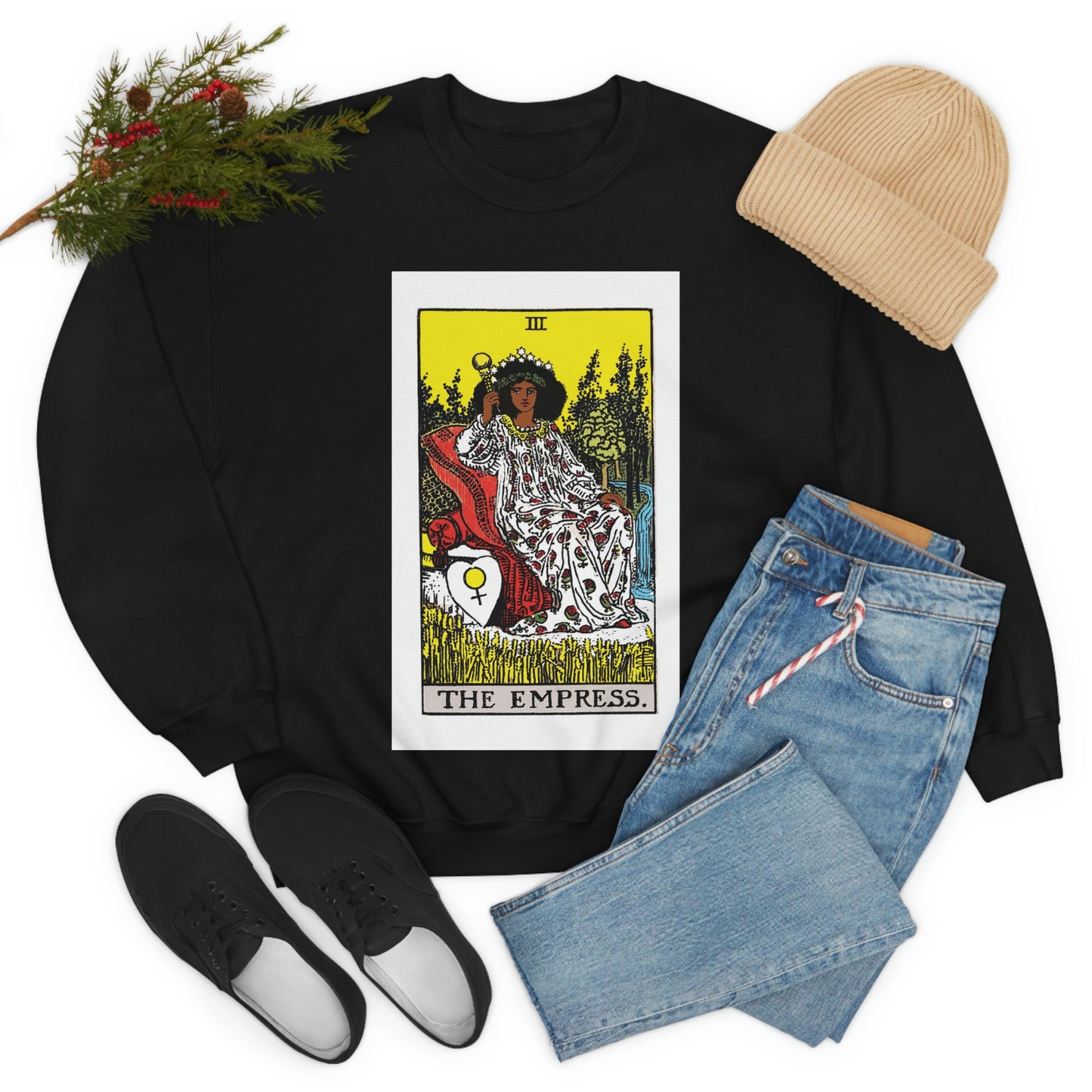 The Empress Tarot Card Sweatshirt