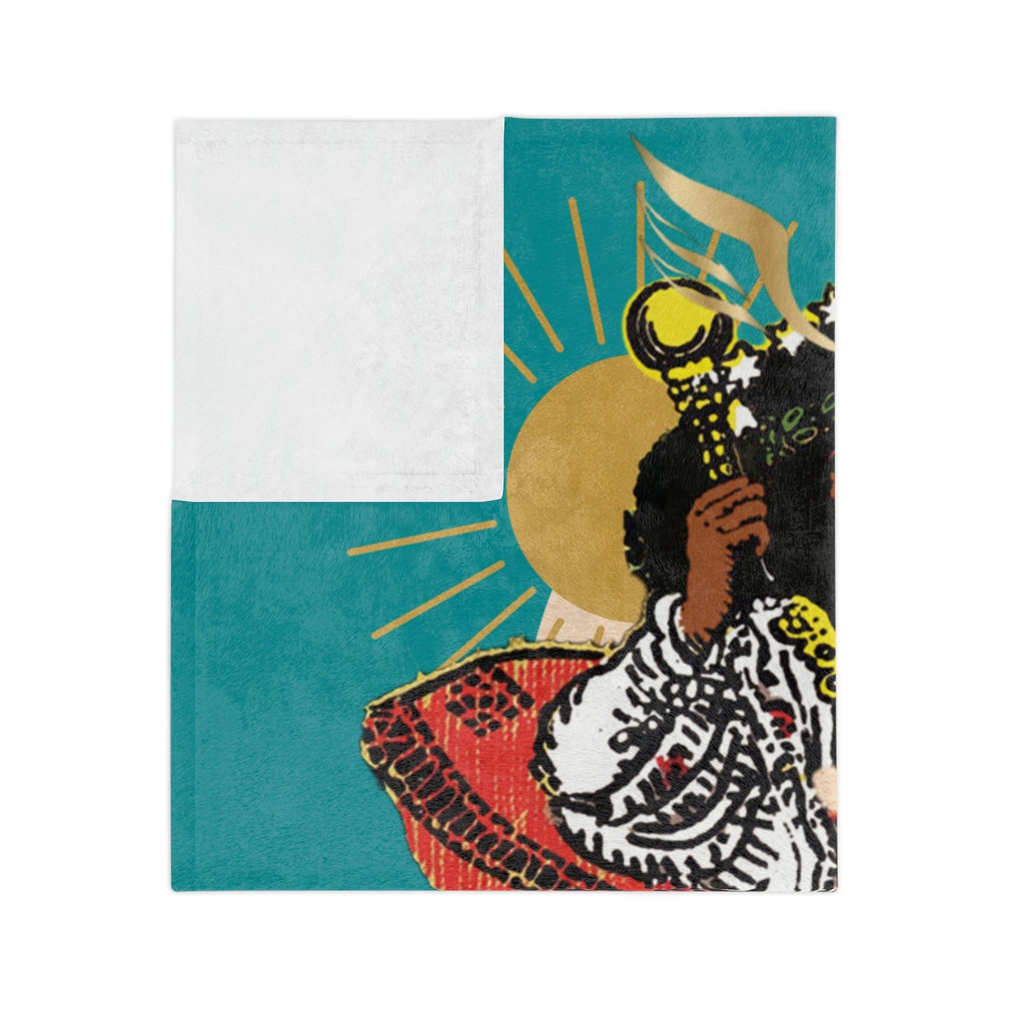 The Empress Velveteen Minky Blanket | African American Tarot