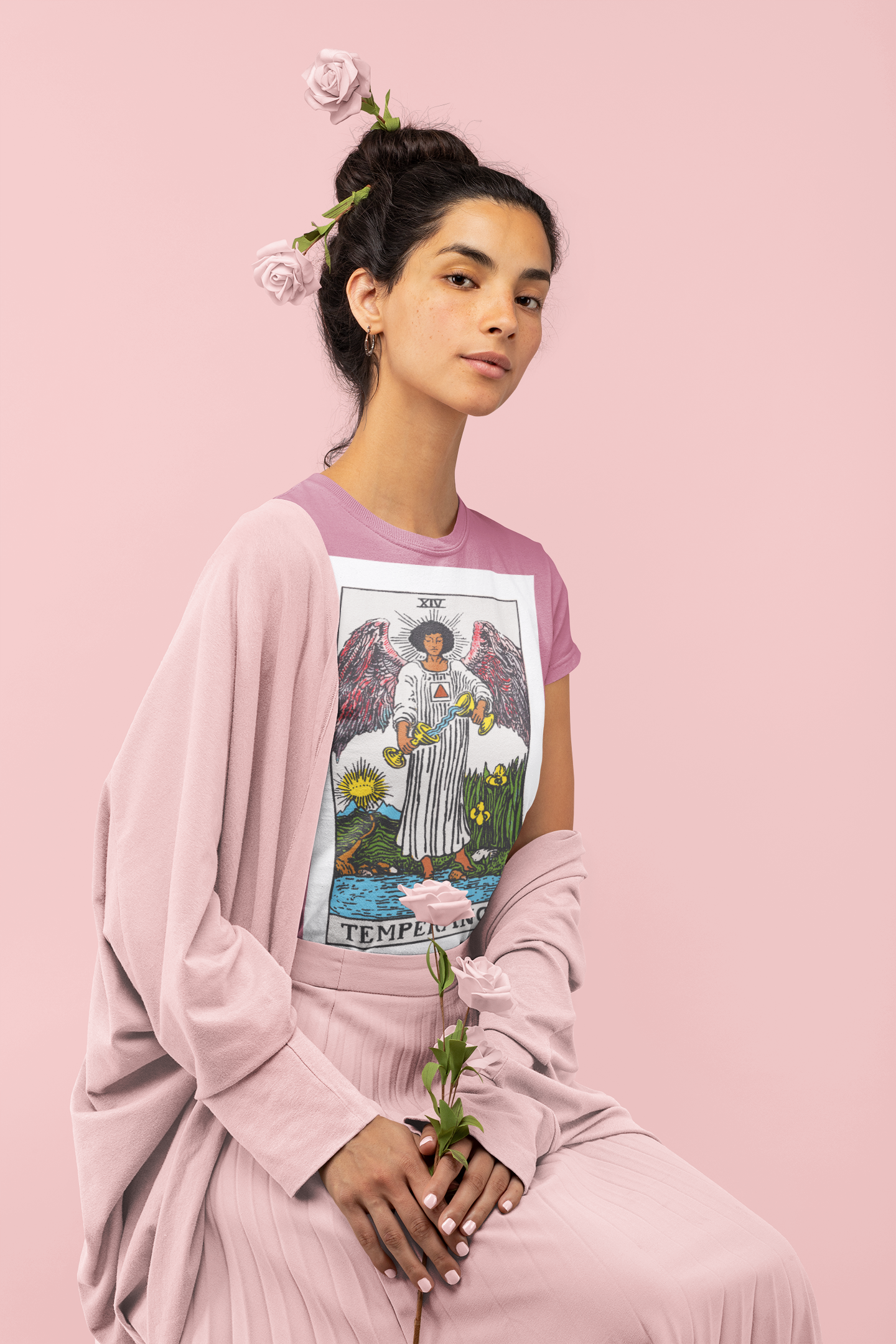 Temperance Tarot Card Shirt | African American Tarot