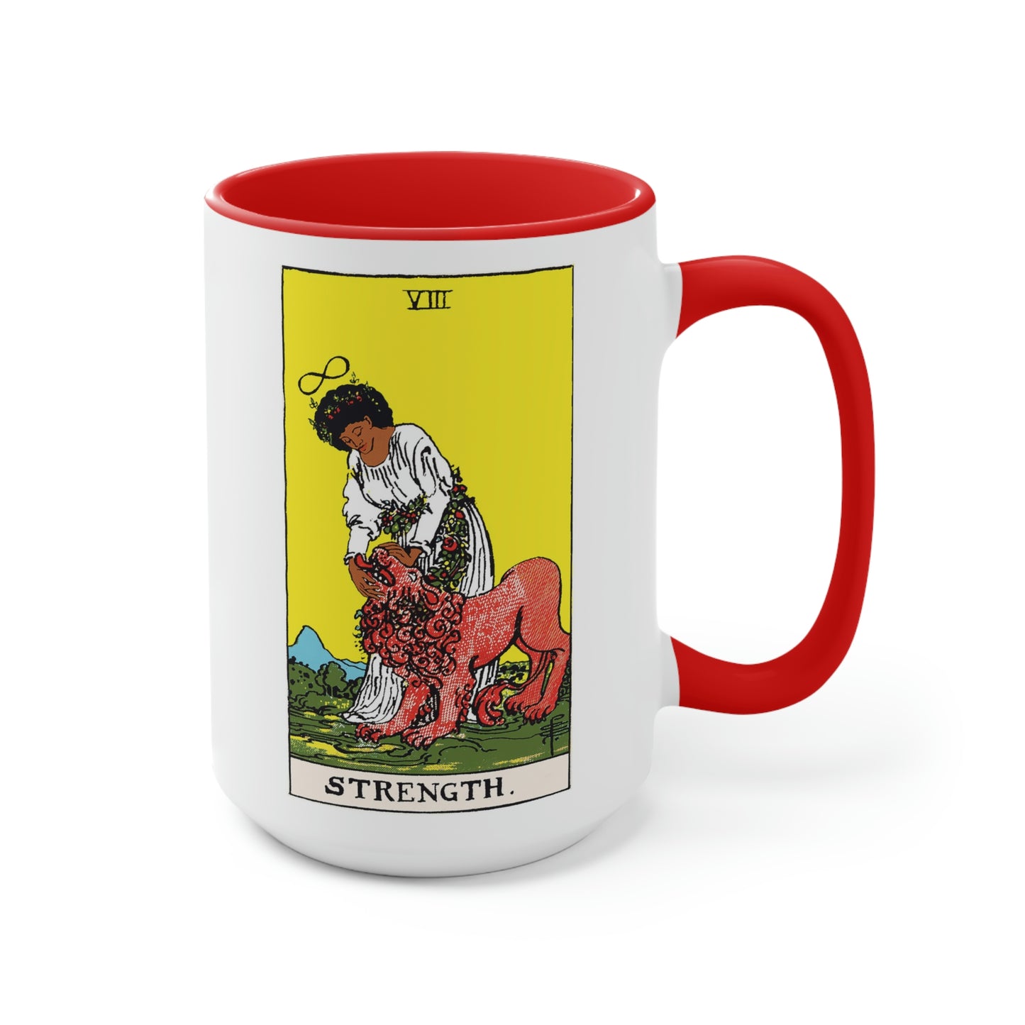Strength Mahogany Tarot Accent Mug | African American Tarot