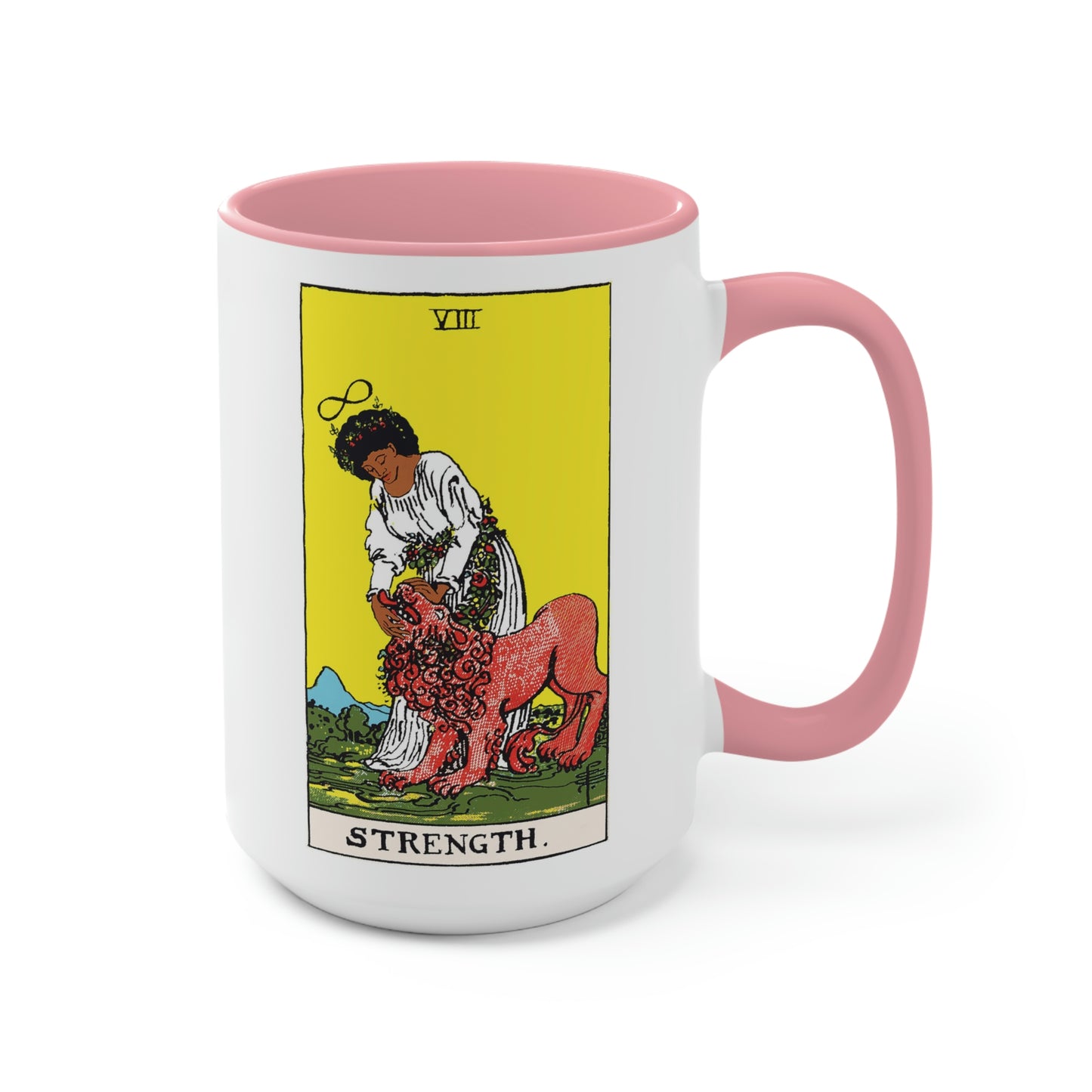 Strength Mahogany Tarot Accent Mug | African American Tarot