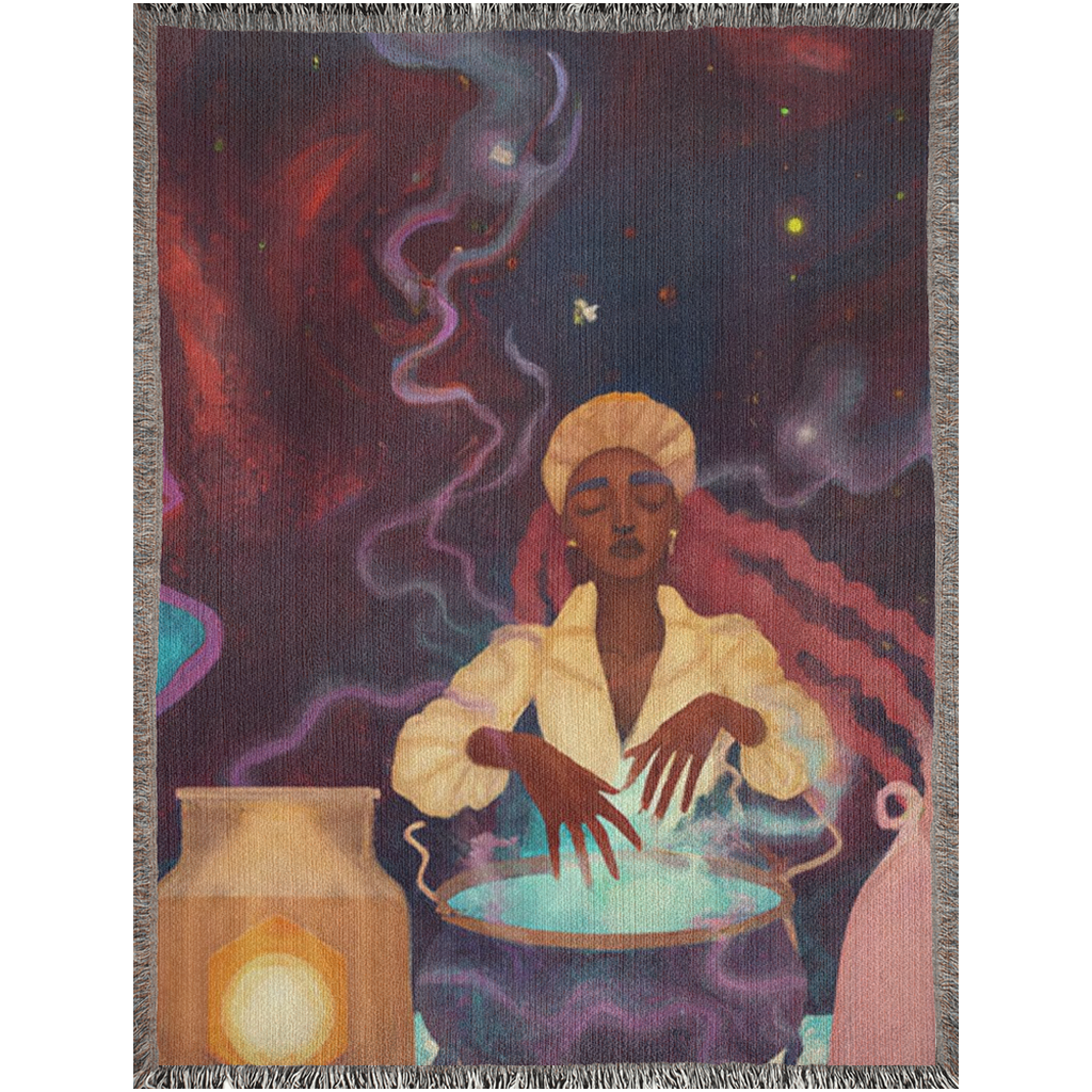 Empress Woven Blanket Tarot Card Blanket Mystic Blanket Astrology Blanket Witchy Decor (Copy)