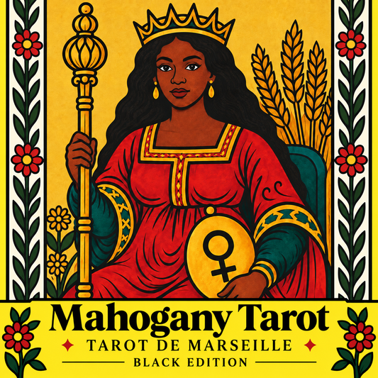 PREORDER – Black Mahogany Tarot de Marseille | Black Tarot Deck