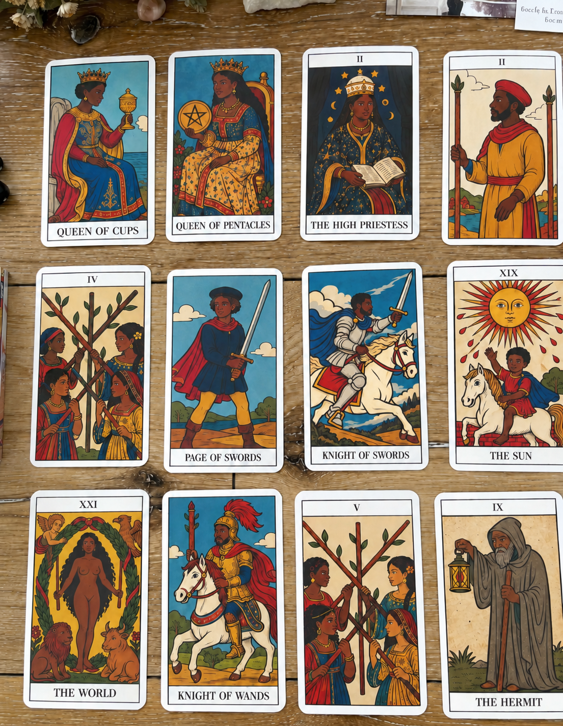 PREORDER – Black Mahogany Tarot de Marseille | Black Tarot Deck