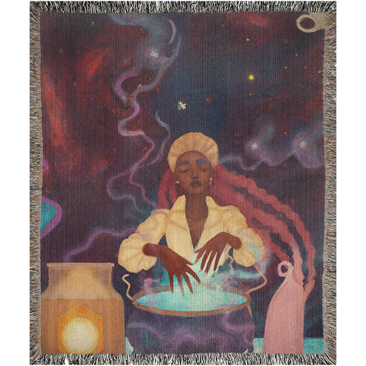 Empress Woven Blanket Tarot Card Blanket Mystic Blanket Astrology Blanket Witchy Decor (Copy)