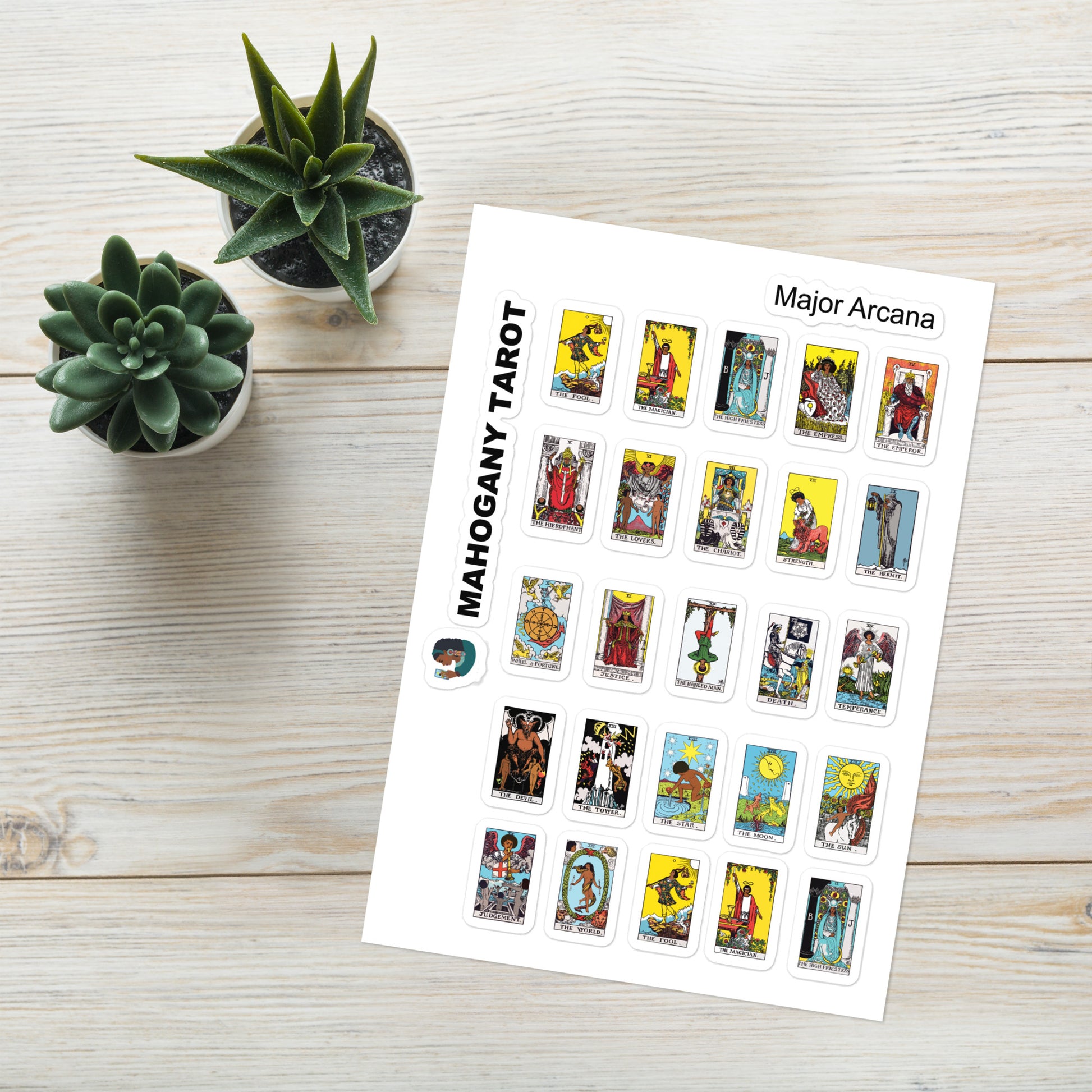 mahogany-major-arcana-tarot-sticker-sheet-african-american-tarot-mahogany-tarot for Free Printable Mini Oracle Cards Mahogany Major Arcana Tarot Sticker Sheet | African American Tarot – Mahogany Tarot for Free Printable Mini Oracle Cards