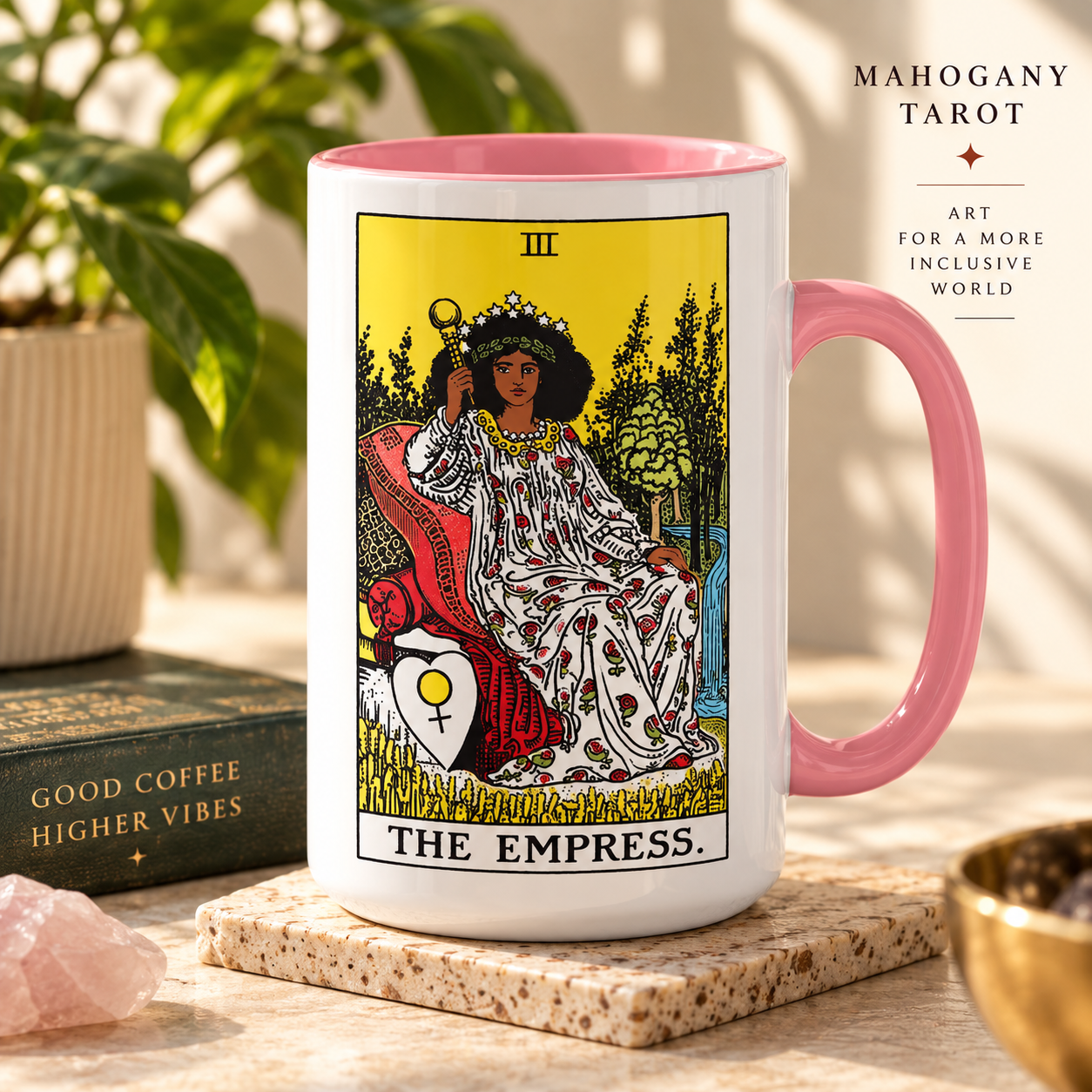 The Empress Accent Mug | African American Tarot