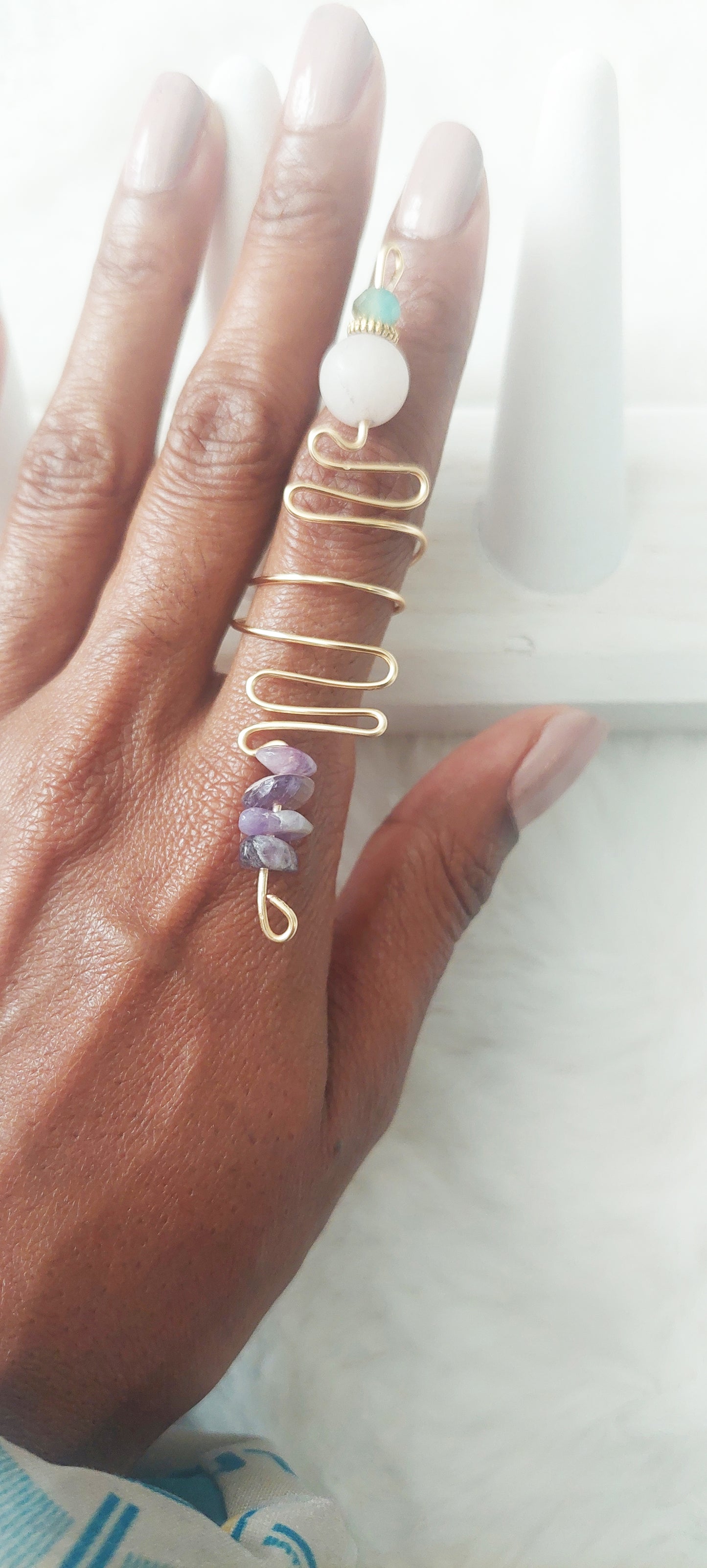 Tiye Wired Crystal Ring